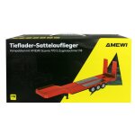 Amewi 22742 1:18 Tieflader Sattelauflieger Dreichachser für Scania Rot