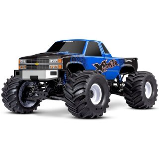 Traxxas 77036-4 X-Monster MT 4WD 8S VXL 1:7 - Chevy K1500 blau Karosserie Set