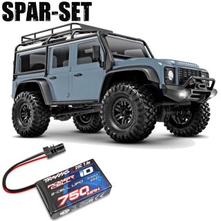 Traxxas 97054-1 TRX-4M Land Rover Defender 4x4 RTR - Spar-Set XBlau