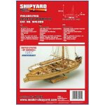 Shipyard 24620 Philadelphia Amerikanisches Kanonenboot von 1776 1:72