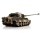 Torro 14326-CA 1:16 RC Königstiger Henschelturm tarn BB+IR Metallketten