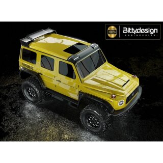BittyDesign BDTRX-18W464 W464 1:18 Clear Body TRX-4M Pre-cut