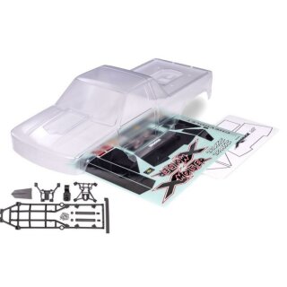 Traxxas 7697 Karosserie X-Maxx-MT klar Chevy K1500 mit Aufkleber TRX7697