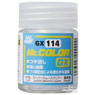 Mr Hobby - Gunze GX-114 Color GX Super Smooth Clear Flat (18ml)