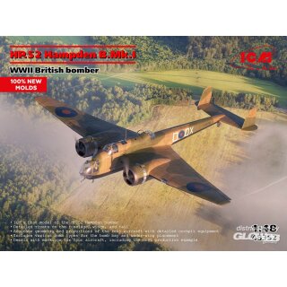 ICM 48352 HP.52 Hampden B.Mk.I WWII British bomber (100% neue molds) 1:48