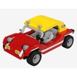 BlueBrixx 108384 Roter Buggy mit gelbem Dach Teileanzahl:...