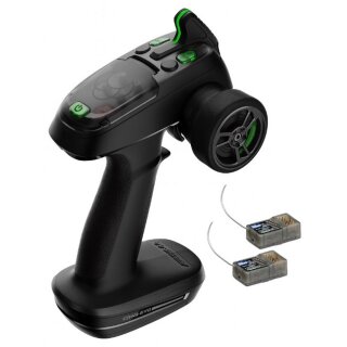 Absima 2000110 4-Kanal Fernsteuerung CR4S-EVO 2,4GHz inkl. 2x 6-Kanal Empfänger