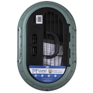 Petmate Top Load Cat Kennel Pearl Green Frost Transportbox