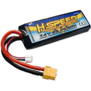 H-Speed HSPLI015 LiPo 2S 3500mAh 7,4V mit XT60 für Traxxas Mini Maxx, XRT