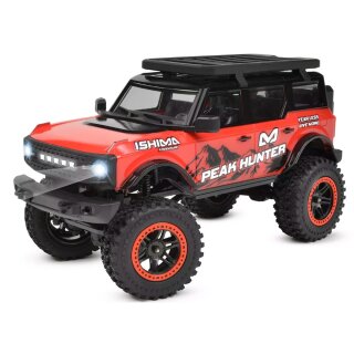 Ishima Racing ISH-001-016 1:20 Crawler "Peak Hunter" 4WD brushed RTR rot