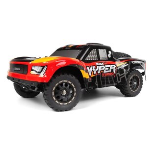 BLACKZON 540275 Vyper Turbo SC 1:16 4WD 2,4GHz Brushless 42km/h RTR - Rot/Orange