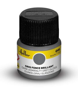 Heller 9005 Acrylic Colour 005 Dark Admiralty Grey Gloss 12ml
