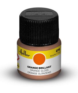 Heller 9018 Acrylic Colour 018 Orange Gloss 12ml