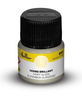 Heller 9041 Acrylic Colour 041 Ivory Gloss 12ml