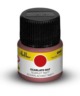 Heller 9060 Acrylic Colour 060 Scarlet Matt 12ml
