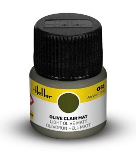Heller 9086 Acrylic Colour 086 Light Olive Matt 12ml