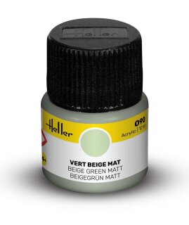 Heller 9090 Acrylic Colour 090 Beige Green Matt 12ml