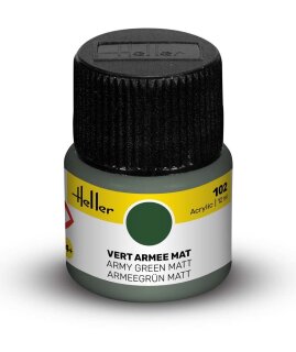 Heller 9102 Acrylic Colour 102 Army Green Matt 12ml