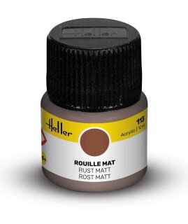 Heller 9113 Acrylic Colour 113 Rust Matt 12ml
