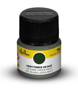 Heller 9116 Acrylic Colour 116 US Dark Green Matt 12ml