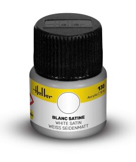 Heller 9130 Acrylic Colour 130 White Satin 12ml