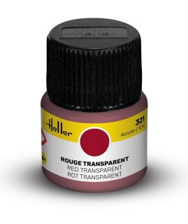 Heller 9321 Acrylic Colour 321 Red Transparent 12ml