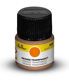 Heller 9322 Acrylic Colour 322 Orange Transparent 12ml
