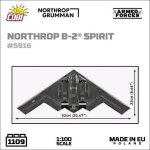 COBI 5916 Northrop B-2 Spirit - 1:100 Blockmodell - 1109 Bausteine