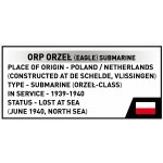 COBI 4855 ORP Orzeł - 1:300 Blockmodell - 193 Bausteine