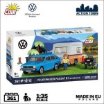 COBI 24643 VW Passat B1 mit Wohnwagen - 1:35 -...