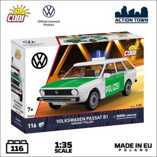 COBI 24645 Volkswagen Passat B1 variant Polizei - 1:35 - Blockmodell - 116 Bausteine