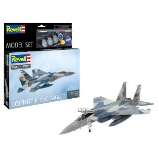 Revell 63778 1:72 Model Set Boeing F-15C Eagle mit Basiszubehör