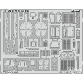 Eduard Accessories Bf 109E-4/7 für Tamiya in 1:48