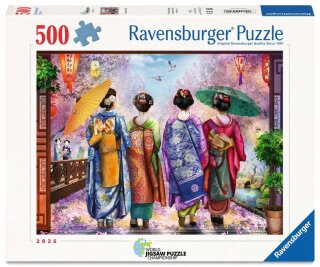 Ravensburger 01702 Kirschblütenspaziergang Puzzle für Erwachsene 500 Teile