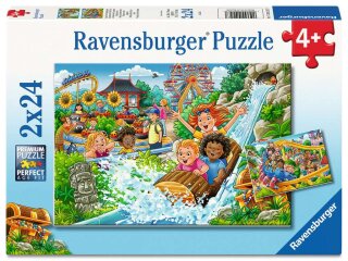 Ravensburger 04258 Vergnügungspark Kinderpuzzle 2x24 Teile