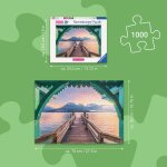 Ravensburger 01762 Romantischer Steg am Lac dAnnecy Puzzle für Erwachsene 1000 Teile