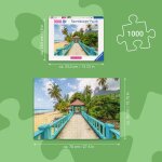 Ravensburger 01766 Farbenfrohe Brücke in Malaysia  Puzzle für Erwachsene 1000 Teile