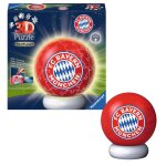 Ravensburger 08056 Puzzle-Ball Nachtlicht FC Bayern München 3D Puzzle beleuchtet 72 Teile