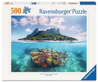 Ravensburger 01798 Insel und Korallenwelt Puzzle für Erwachsene 500 Teile