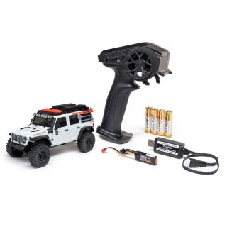 Axial AXI-2261T2 SCX30 Jeep Wrangler JLU 4X4 RTR Brushed Rock Crawler weiß