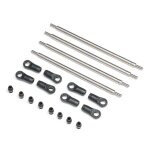 Axial AXI-2205 Rear Upper/Lower Links Set, Titanium: AXP8