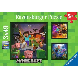 Ravensburger 05621 Puzzle Minecraft Biomes Teileanzahl 3x49