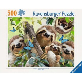 Ravensburger 00203 Puzzle Faultier Selfie Teileanzahl: 500