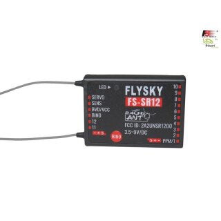 FlySky FS-SR12 ANT 12-Kanal für FS-ST8 + ST16