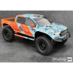 BittyDesign BDCR-RRUL RR-Ultra 1:10 Clear Body 313mm Radstand Crawler Pre-Cut