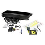 Amewi 22736 1:14 Dreiachs-Sattelauflieger mit Kippmulde aus Metall schwarz