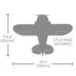 E-Flite EFLU61500 UMX Gee Bee R-2 510mm BNF Basic with AS3X and SAFE Select