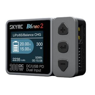 SkyRC SK100225-02 B6neo 2 DC Ladegerät grau LiPo 1-6S 15A 300W