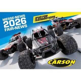 Carson 500990160 Messe-News 2026 | Plastikmodellbau Autorennbahnen RC-Modellbau