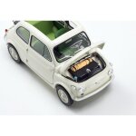 Kyosho KS08966WA 1:18 Fiat Nuova 500 Ivory Accessories Version